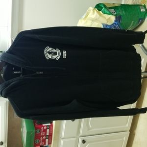 Black RVCA zip up hoodie with pockets. Good used condition.